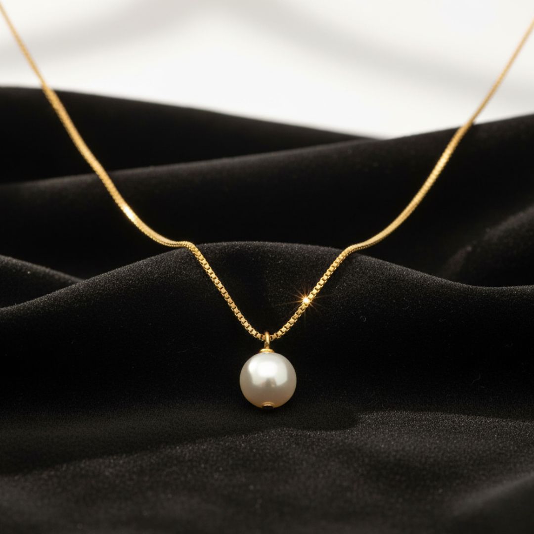Aura Dorada - Collar Perla