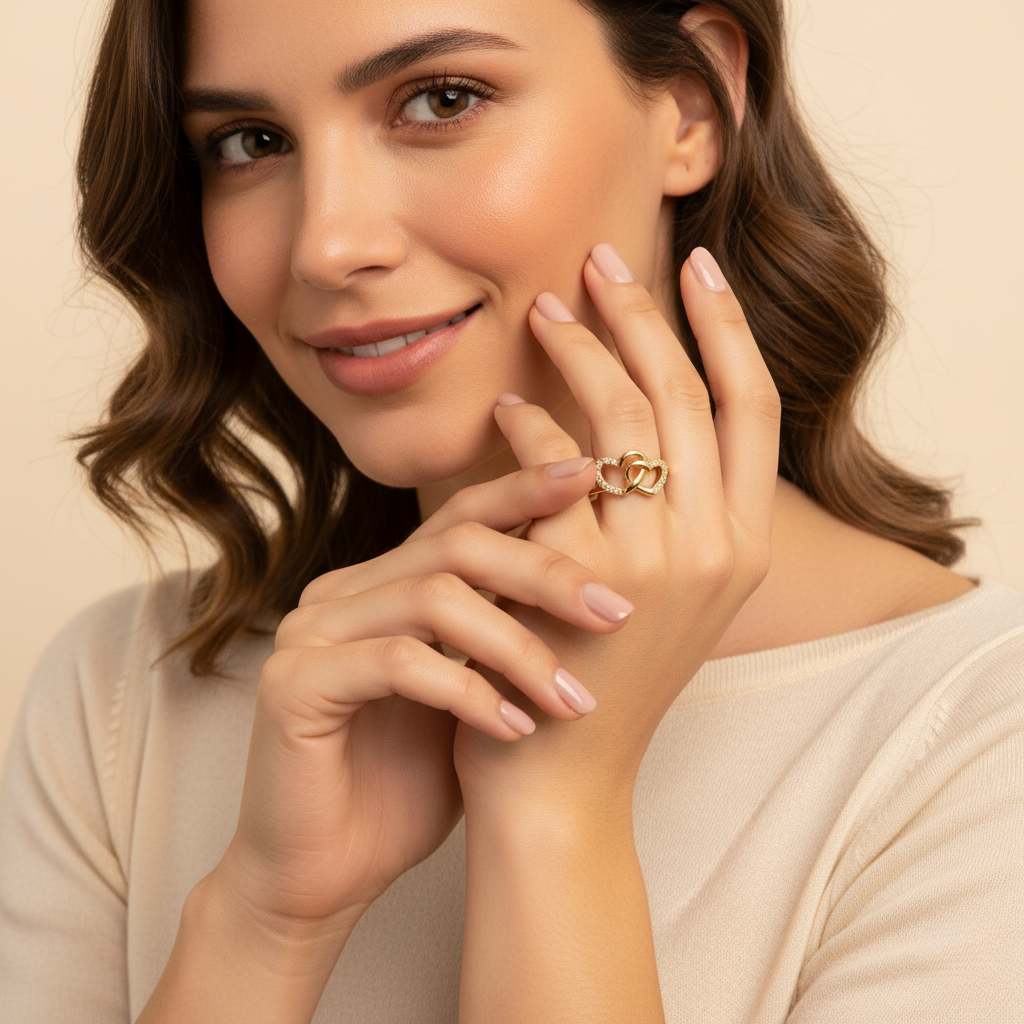 Anillo Éloise Corazon Enlazado