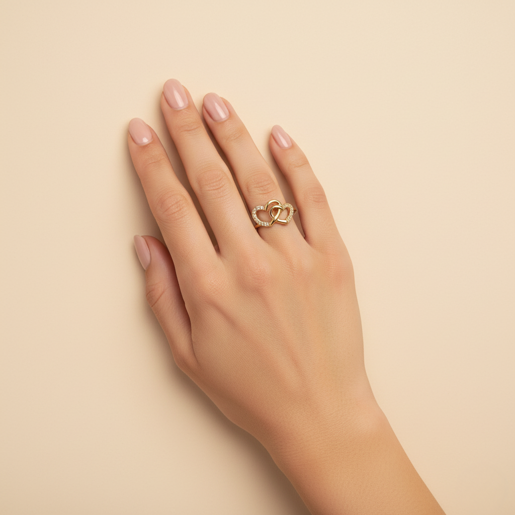 Anillo Éloise Corazon Enlazado