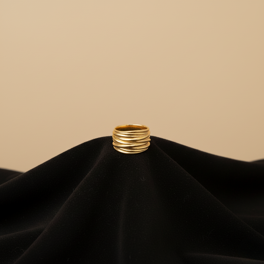 Alma Doré — Anillo Chunky Texturado