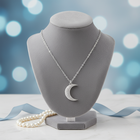 Alma Lunar — Collar Luna Plata 925