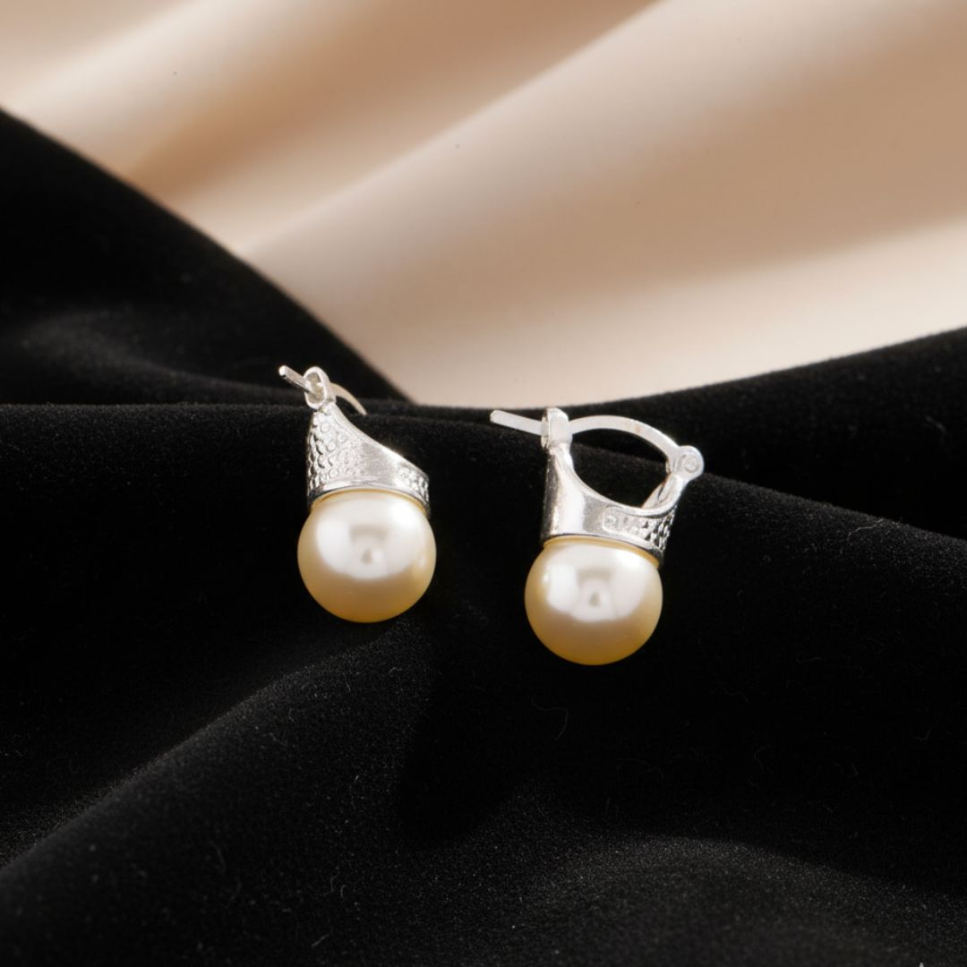 ARMONIA PERLA AROS PERLA DE PLATA