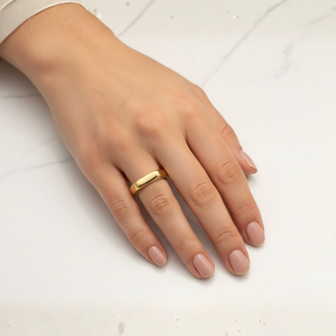 Minimal Block - Anillo Dorado